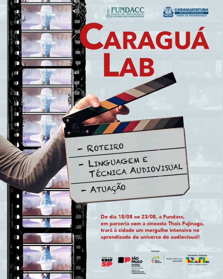 Caraguá Lab promove oficinas gratuitas de roteiro, atuaçãoe linguagem cinematográfica na próxima semana CaraguC3A1Lab1