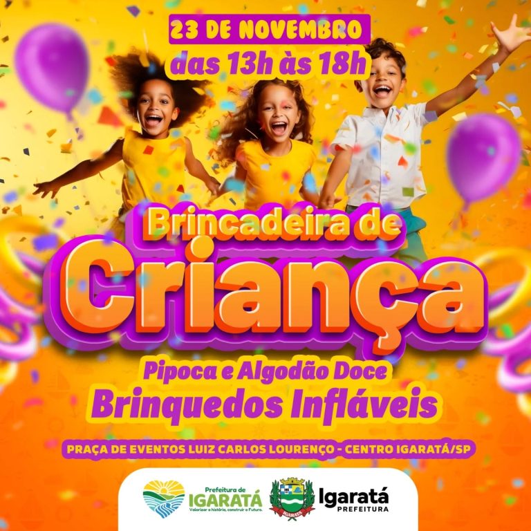 Prefeitura de Igaratá realiza evento “Brincadeira de Criança” na Praça de Eventos wp header logo 4340