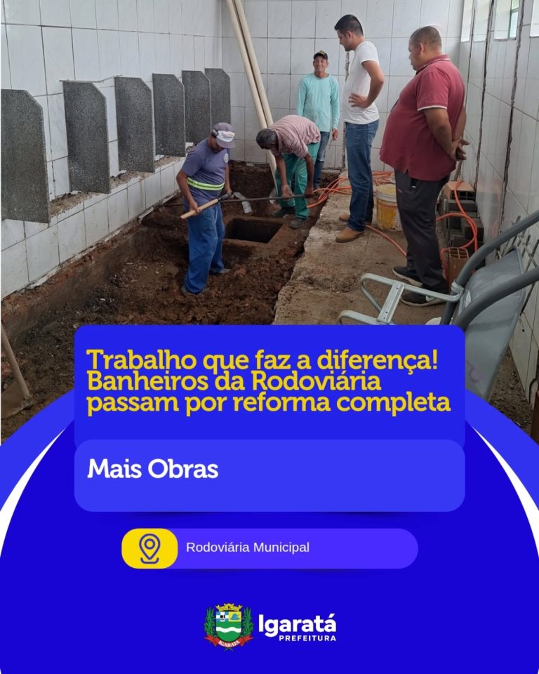 Prefeitura inicia reforma dos banheiros da Rodoviária Municipal de Igaratá wp header logo 866