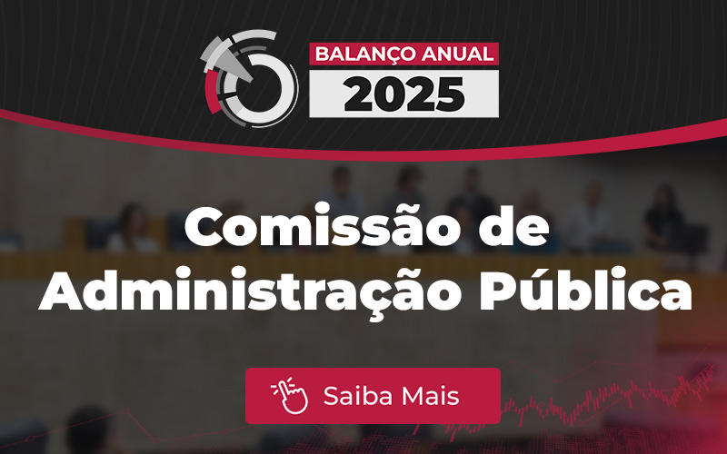 Feminicídio, direitos da criança e criação de parque estão entre os temas discutidos pela Comissão de Administração Pública em 2025