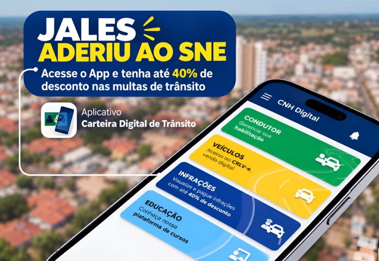 Prefeitura de Jales adere ao Sistema de Notificação Eletrônica (SNE) e motoristas poderão ter até 40% de desconto em multas de trânsito wp header logo 3251