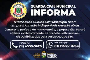 Telefones da Guarda Civil Municipal ficam temporariamente indisponíveis durante obras wp header logo 3368
