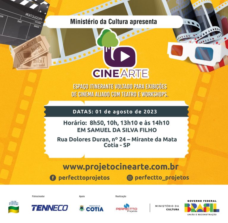 Três escolas de Cotia recebem Projeto Cine Arte com atividades e sessões de cinema wp header logo 3391